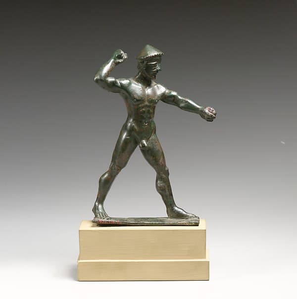 Bronze statuette of a hunter