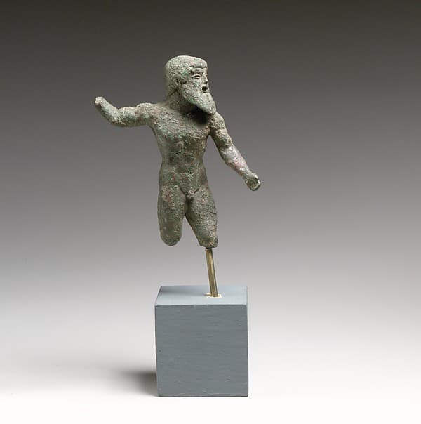 Bronze statuette of Zeus or Poseidon