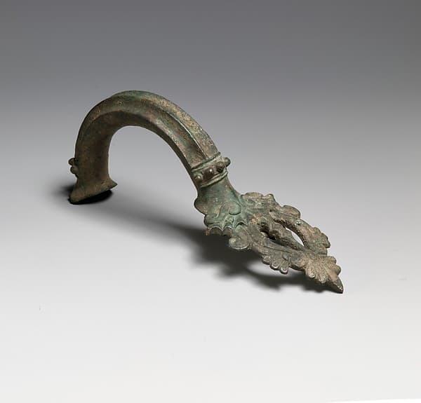 Bronze handle of a hydria (water jar)
