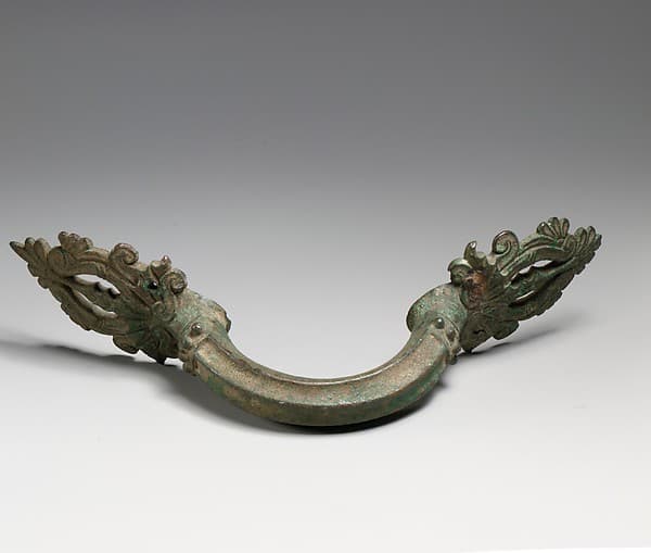 Bronze handle of a hydria (water jar)