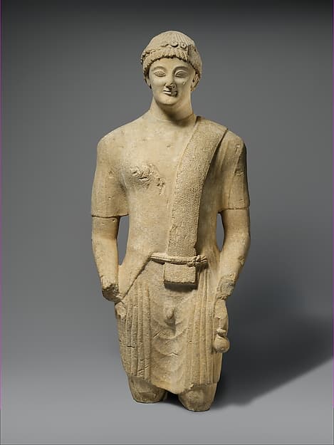Limestone statue of a male votary