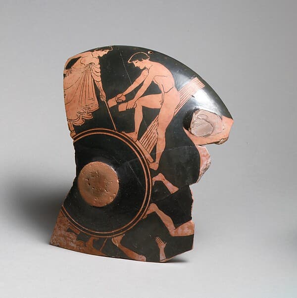 Kylix fragments, 6, by Antiphon Painter