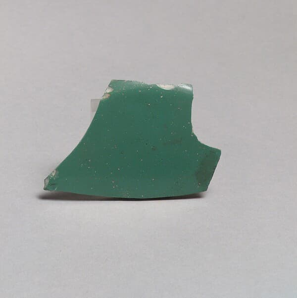 Glass monochrome dish fragment