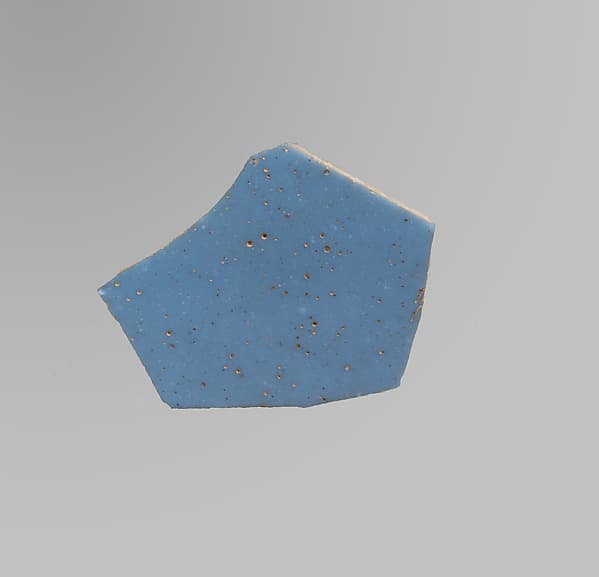 Glass monochrome inlay fragment
