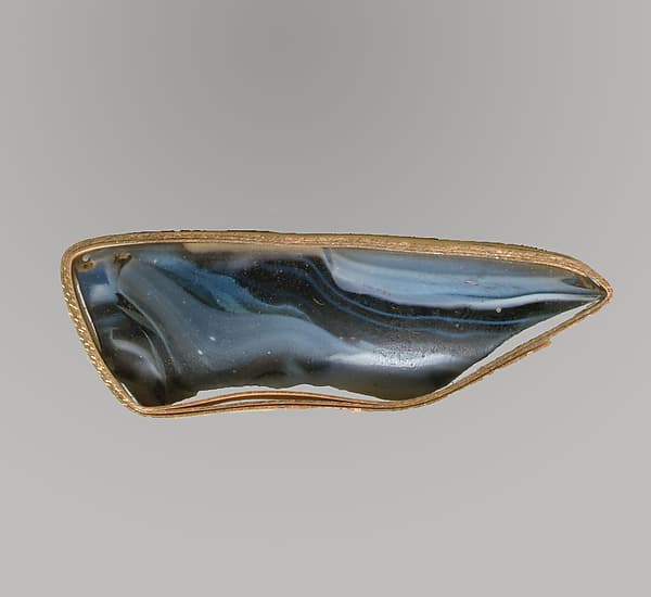 Glass mosaic dish fragment