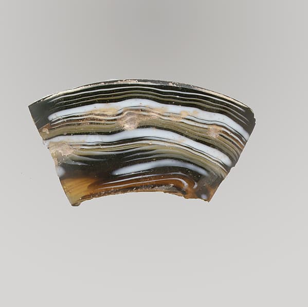 Glass mosaic bowl fragment