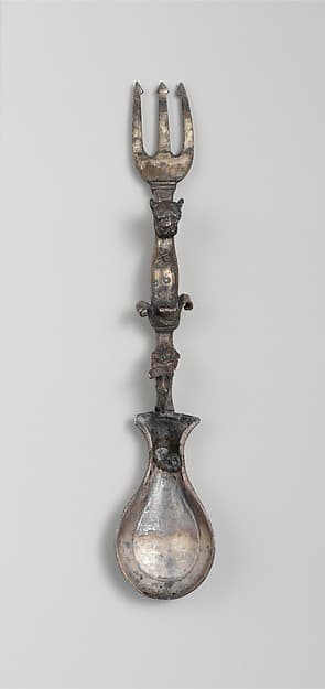 Silver spoon and fork