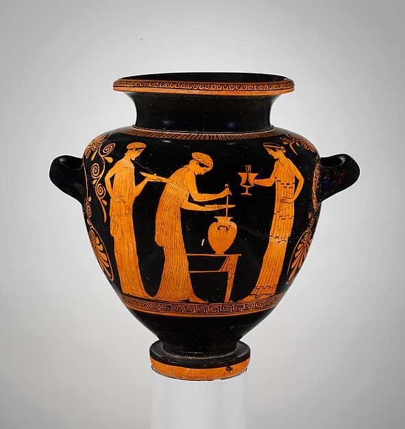 Terracotta stamnos (jar), by Barclay Painter