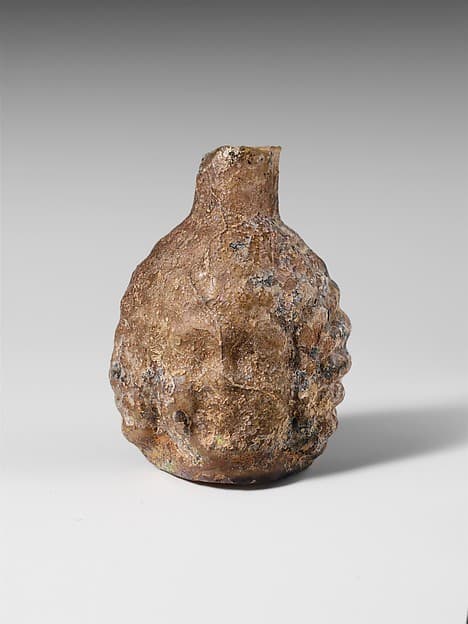 Glass head-shaped flask