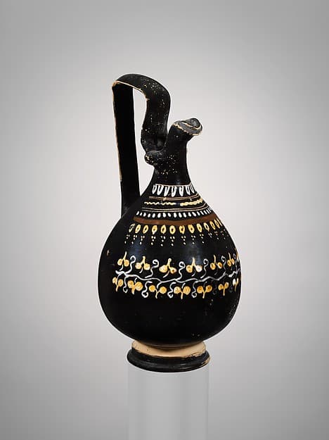 Terracotta oinochoe (jug), by Knudsen Group