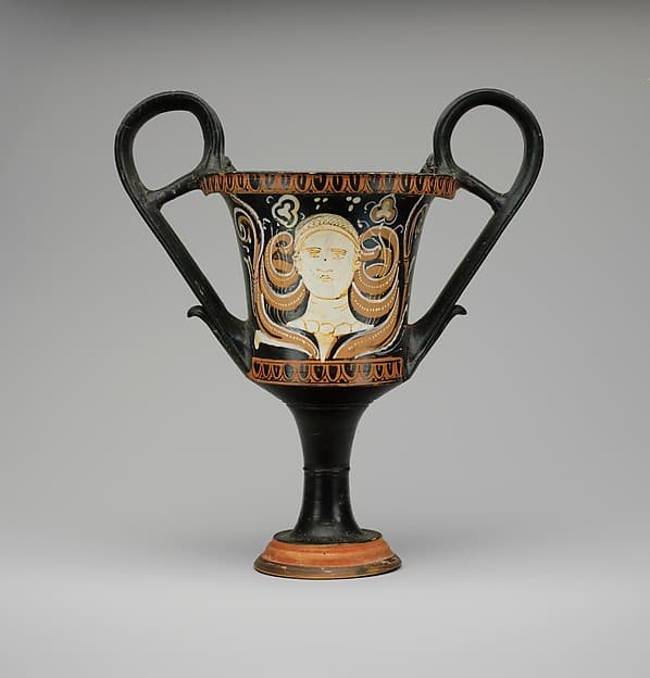 Terracotta kantharos (drinking cup with high handles), by Painter of Bari 5981