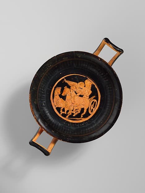 Terracotta kylix (drinking cup), by Jena Painter