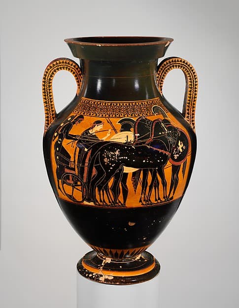 Terracotta amphora (jar), by Rycroft Painter