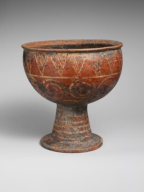 Terracotta footed bowl