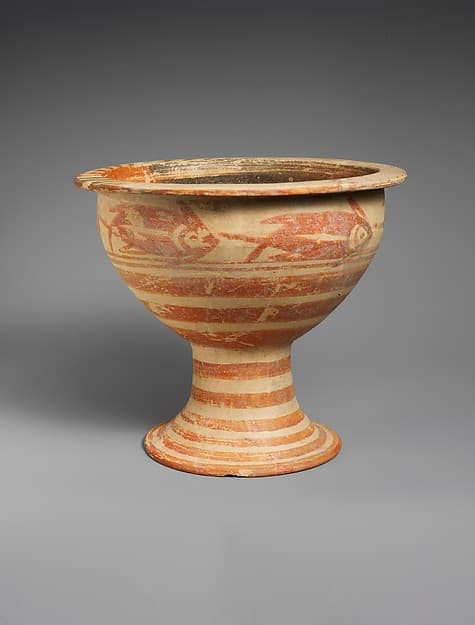 Terracotta footed bowl