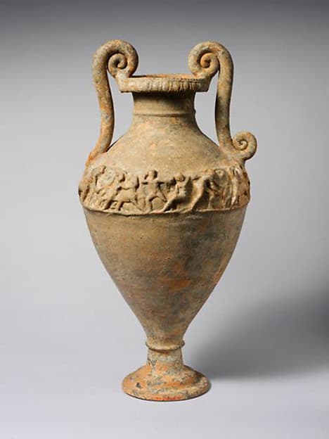 Terracotta neck-amphora (jar), by Bolsena Group