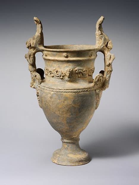 Terracotta volute-krater (bowl for mixing wine and water), by Bolsena Group