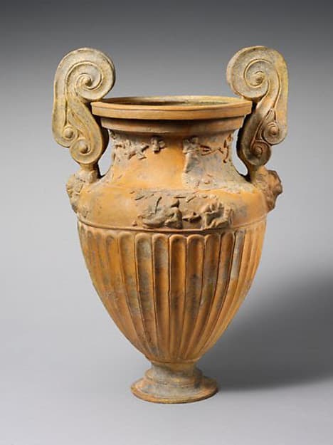 Terracotta volute-krater (container for mixing wine and water), by Bolsena Group