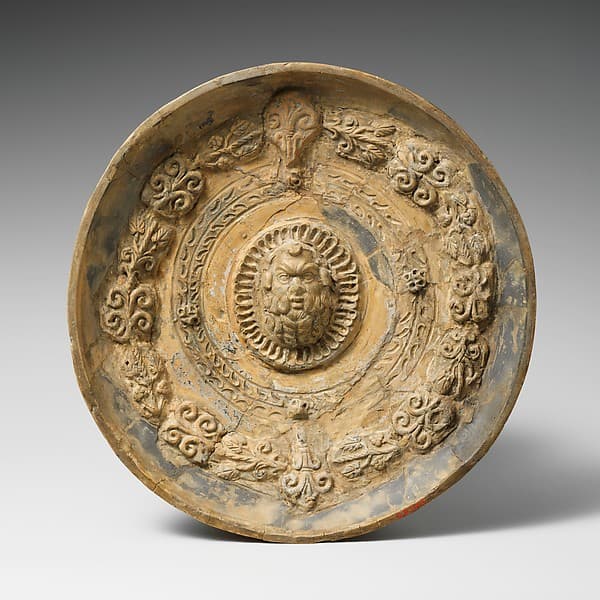 Terracotta phiale (libation bowl), by Bolsena Group