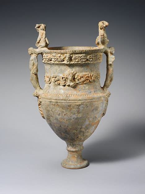 Terracotta volute-krater (bowl for mixing wine and water), by Bolsena Group