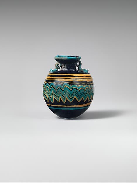 Glass aryballos (perfume bottle)