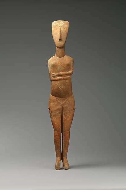 Marble female figure, by Bastis Master