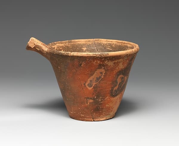 Terracotta spouted cup, Vasiliki ware