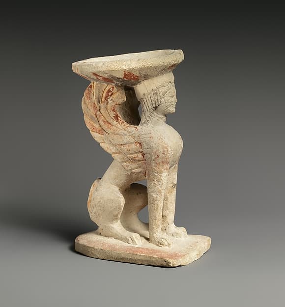 Limestone thymiaterion (incense burner)