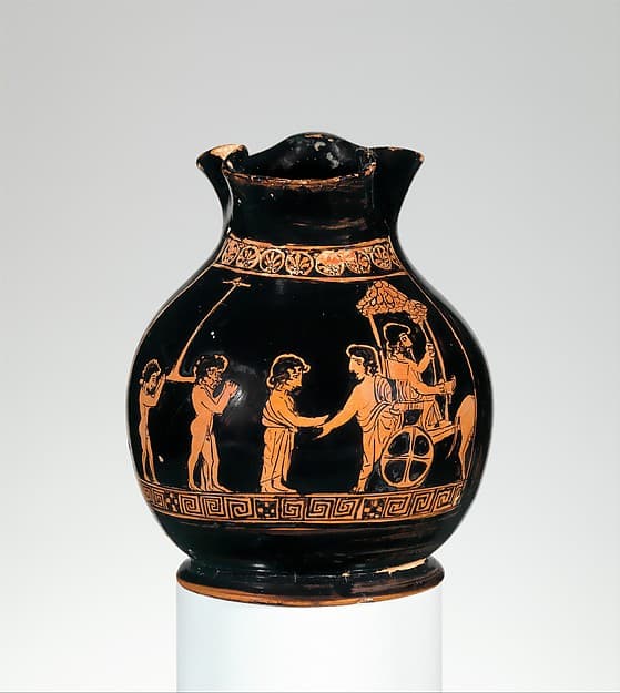 Terracotta oinochoe: chous (jug)