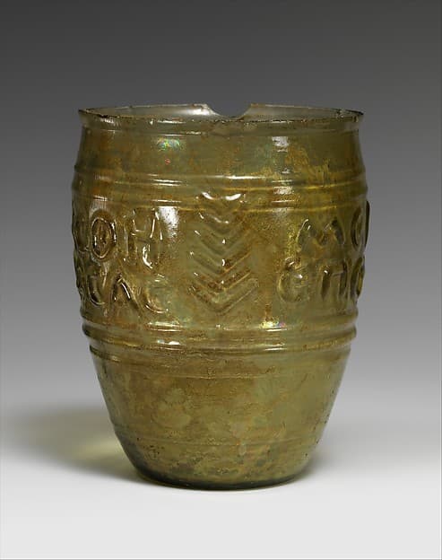Beaker signed by Meges