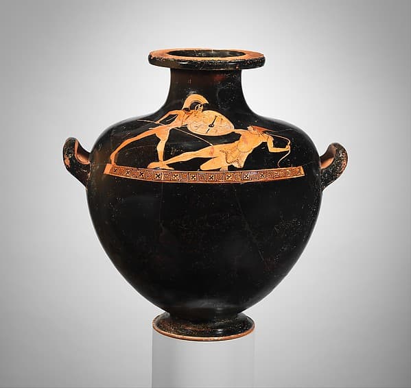 Terracotta hydria: kalpis (water jar), by Berlin Painter