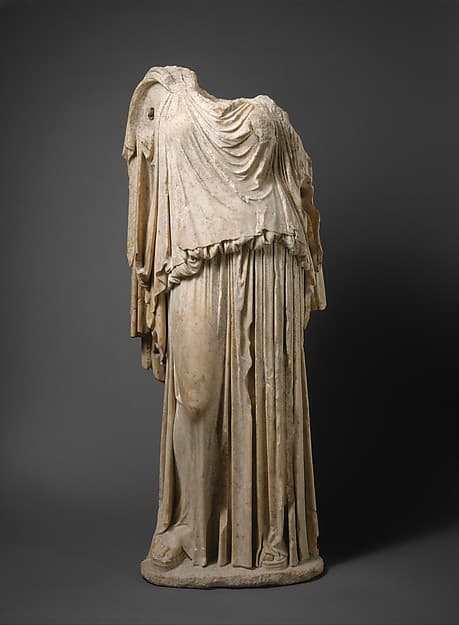 Marble statue of Eirene (the personification of peace), by Kephisodotos
