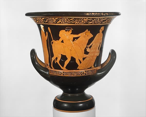 Terracotta calyx-krater (bowl for mixing wine and water), by Group of Polygnotos