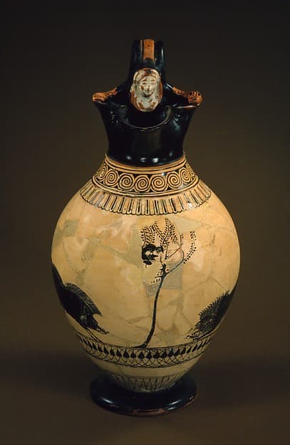 Terracotta oinochoe (jug), by Painter of London B 620