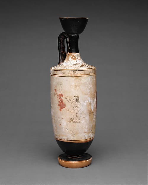 Terracotta lekythos (oil flask), by Painter of Munich 2335