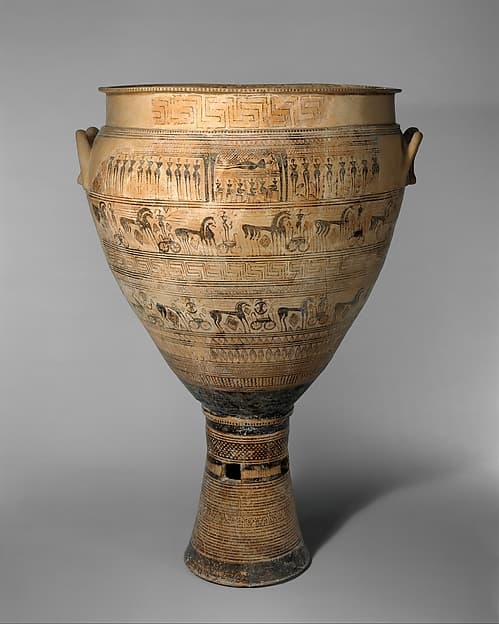 Terracotta krater, by Trachones Workshop