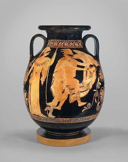 Terracotta pelike (jar), by Polygnotos