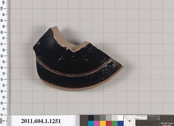 Terracotta fragment of a kylix (drinking cup), by Douris