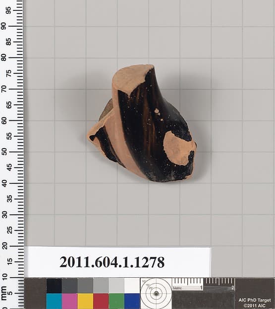 Terracotta fragment of a kylix (drinking cup), by Painter of Orvieto 191A