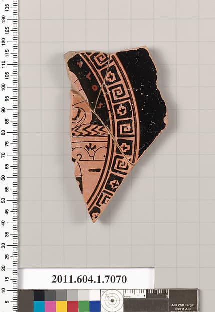 Terracotta fragment of a kylix (drinking cup), by Douris