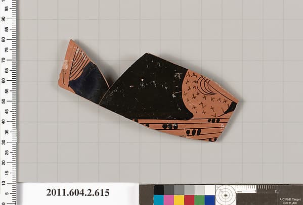 Terracotta fragment of a column-krater (bowl for mixing wine and water)