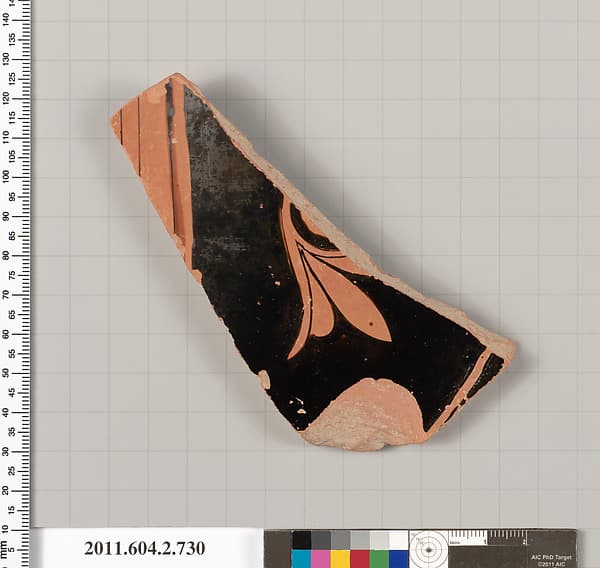 Terracotta fragment of a calyx-krater (bowl for mixing wine and water), by Altamura Painter