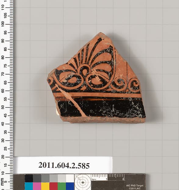 Terracotta fragment of a column-krater (bowl for mixing wine and water), by Orchard Painter