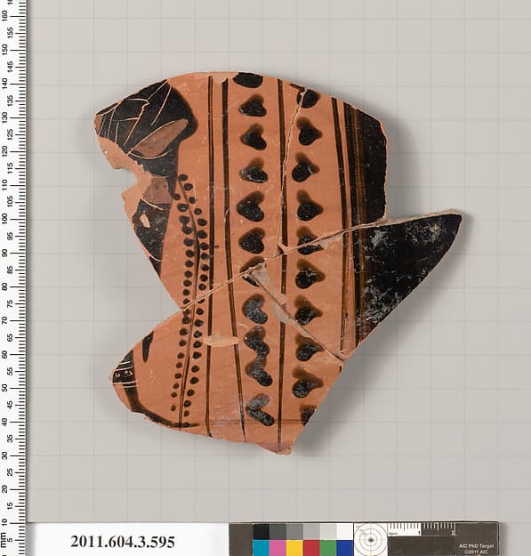 Terracotta fragment of a column-krater (bowl for mixing wine and water)