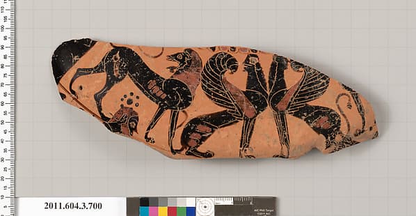Terracotta fragment of a hydria (water jar)