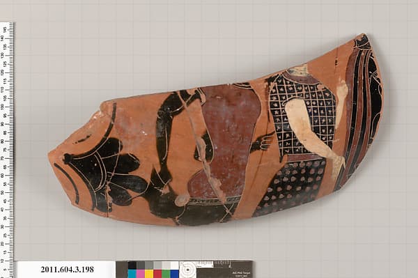 Terracotta fragment of a neck-amphora (jar), by Painter of Vatican 365