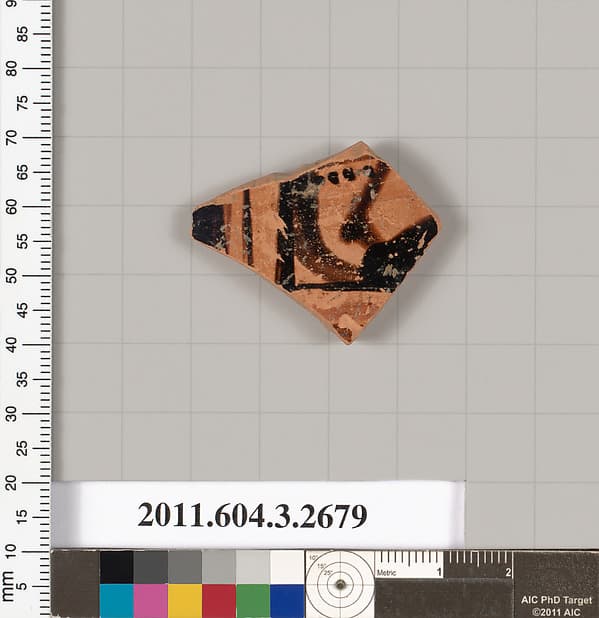 Terracotta fragment of an oinochoe (jug) or olpe (jug)