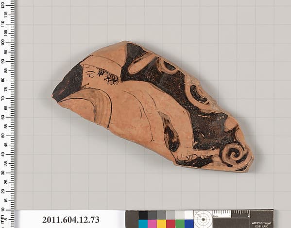 Terracotta fragment of a krater (deep bowl)?