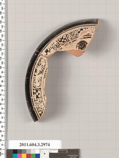 Terracotta fragment of a pyxis (box)?