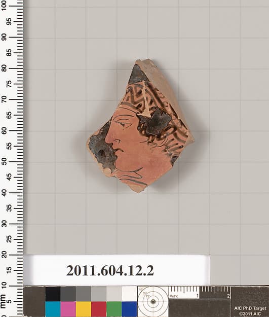 Terracotta fragment of a krater (deep bowl), by Tarporley Painter
